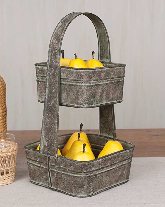 Two Tier Square Tote Bowl