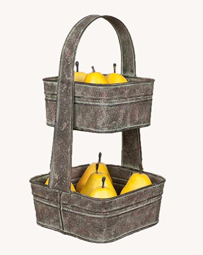 Two Tier Square Tote Bowl
