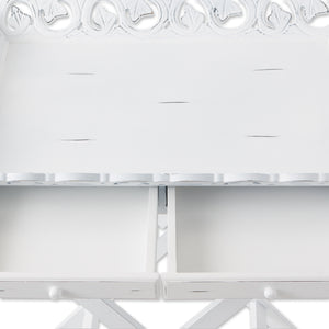 White Elegant Tray Stand