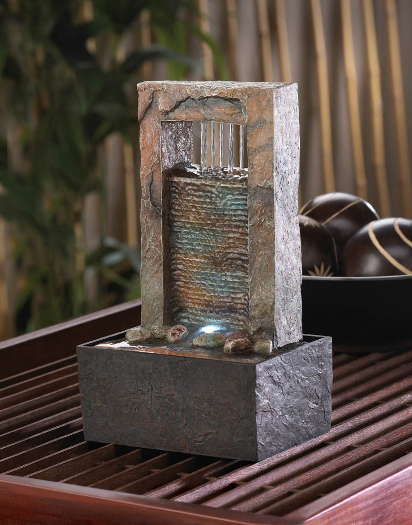 Cascading Water Tabletop Fountain (Incl. Pump)