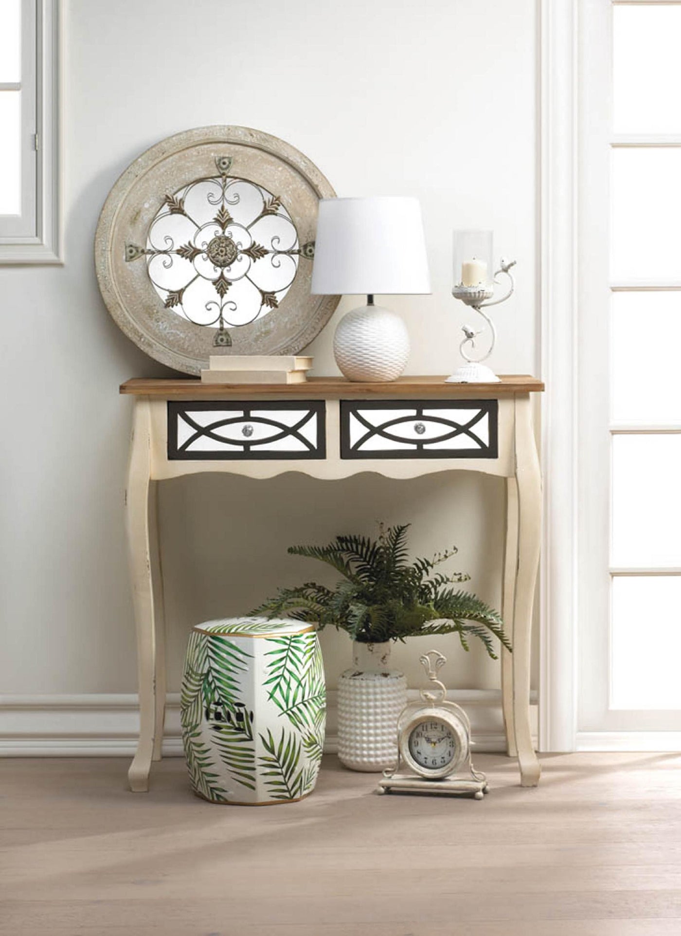 Classic Farmhouse Style Tabletop Clock