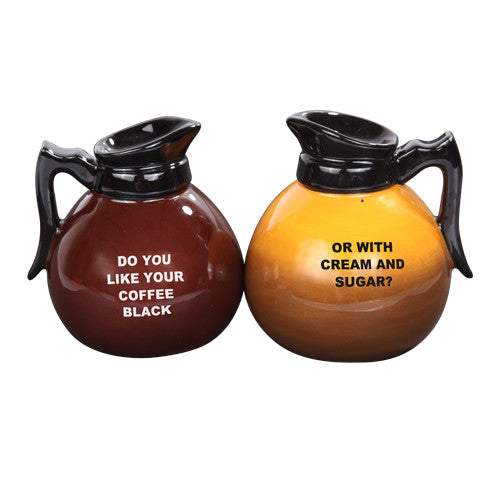 Magnetic Ceramic Salt Pepper Shakers Coffee Pots