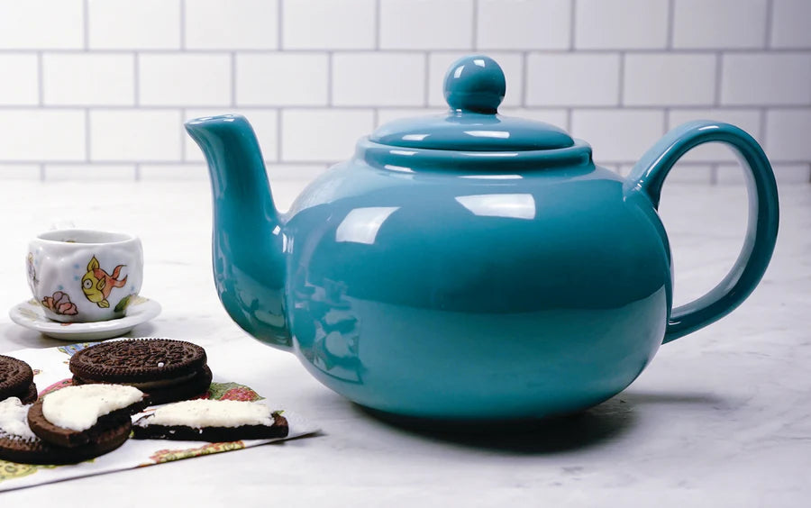 Turquoise 16oz Stoneware Teapot