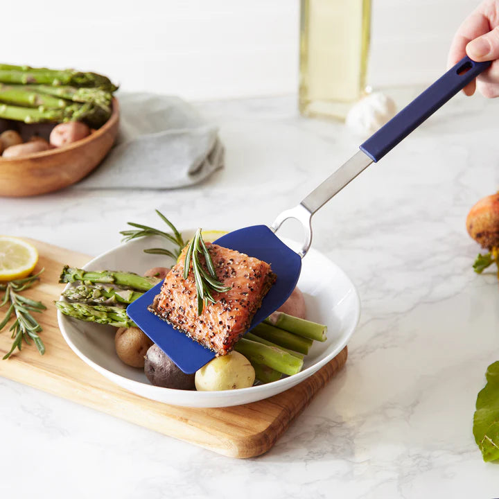 Blue Flexible Nylon Spatula