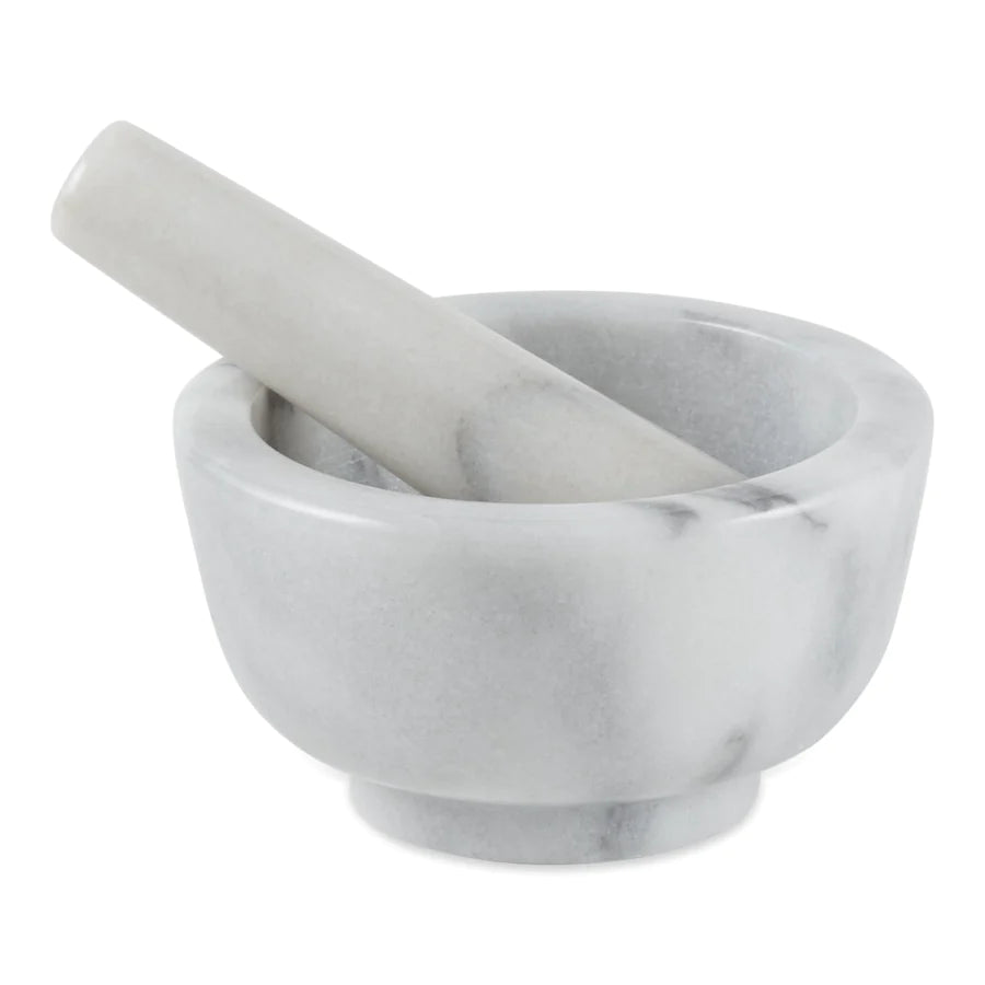 Marble Mortar & Pestle - White