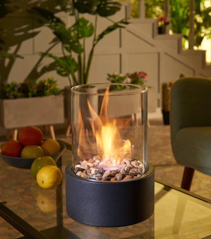 Indoor & Outdoor Small Portable Tabletop Fire Pit Clean Burning Bio Ethanol Ventless Fireplace