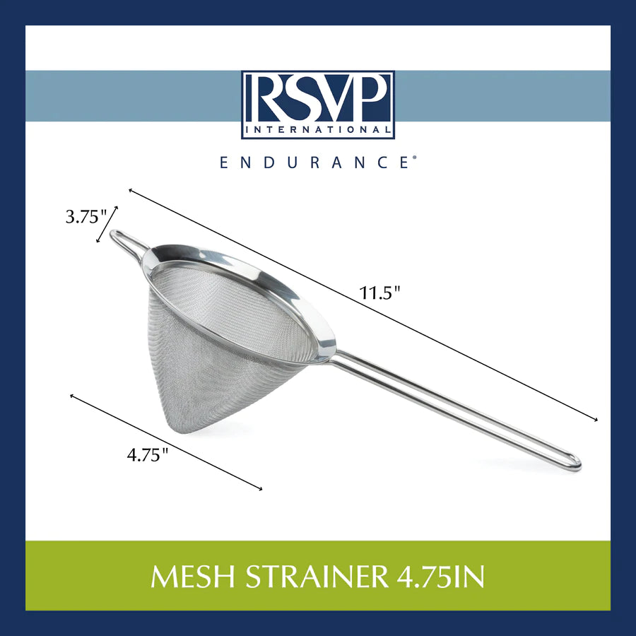 Extra Fine 4.75 in Mesh Strainer