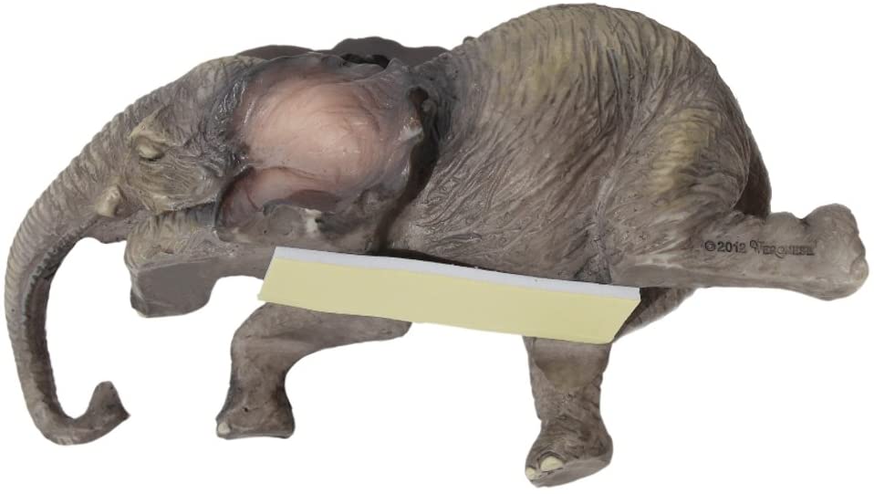 Adorable Lounging Baby Elephant Figurine