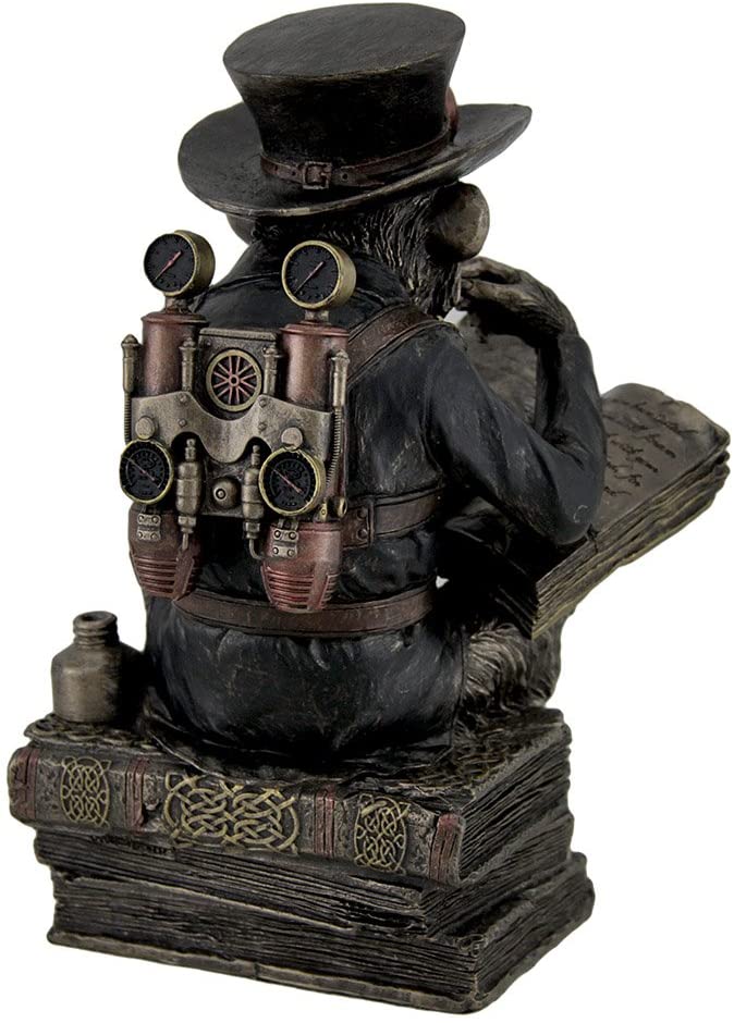 Steampunk Chimpanzee Scholar Statue