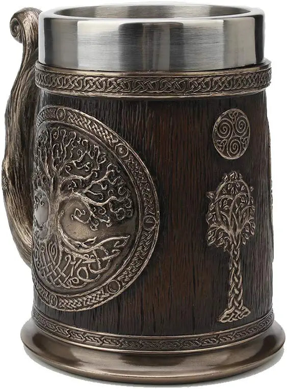 Celtic Knots Tree Of Life Casket Beer Stein Mug