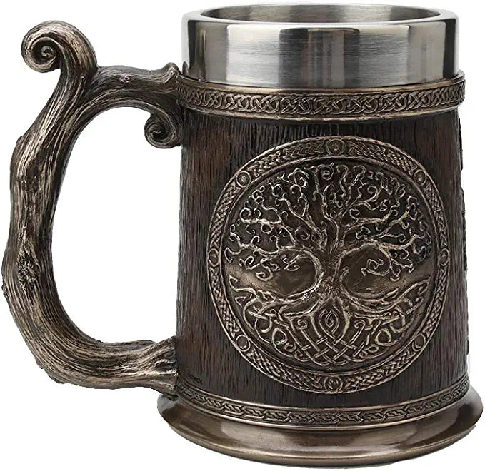 Celtic Knots Tree Of Life Casket Beer Stein Mug