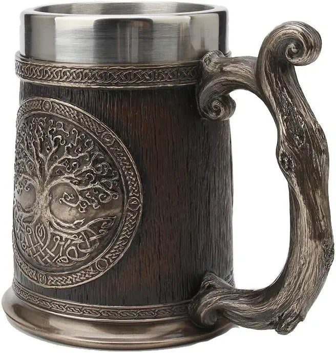 Celtic Knots Tree Of Life Casket Beer Stein Mug