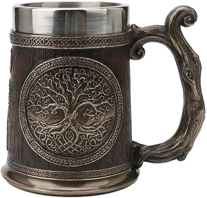 Celtic Knots Tree Of Life Casket Beer Stein Mug