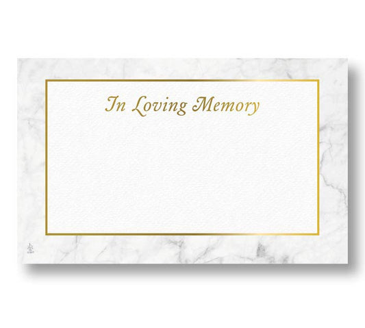 Enclosure Card Sympathy Marbled Memories