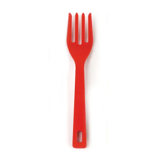 Red 11" Silicone Flexible Fork Mixes Ingredients Mashes Food Whisks Eggs