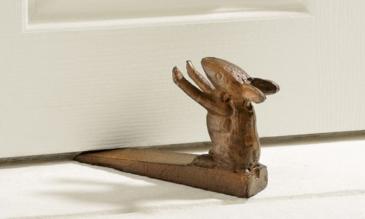 Antiqued Iron Mouse Door Stopper