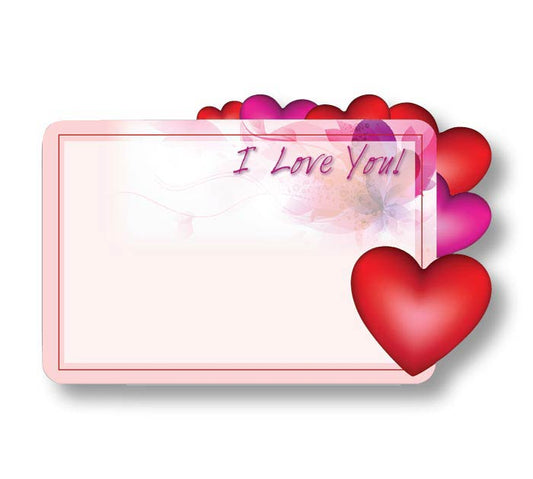 I Love You Enclosure Card