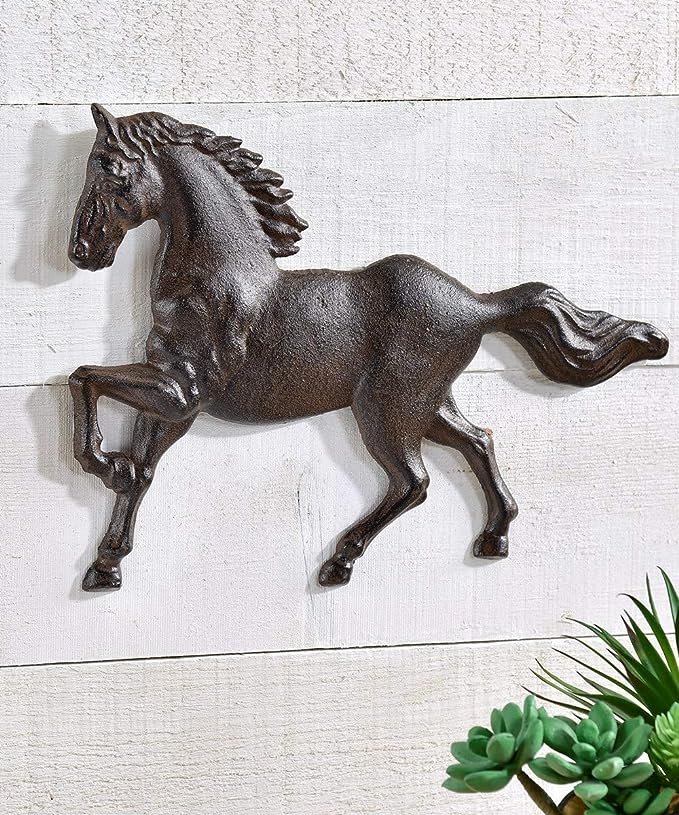 Cast Iron Horse Wall Decor