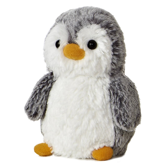 PomPom Penguin - 6" Pompom Mini Penguin - Grey