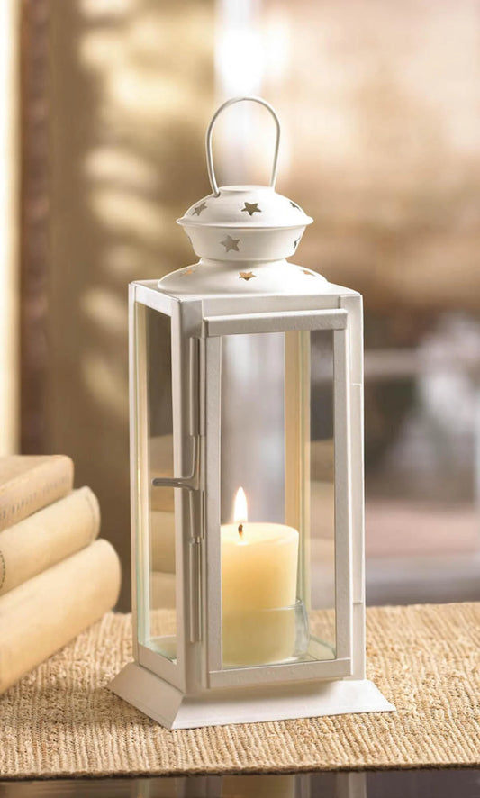 Starlight White Candle Lantern