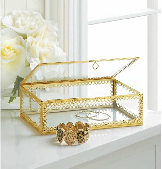 Gold Motif Jewelry Box