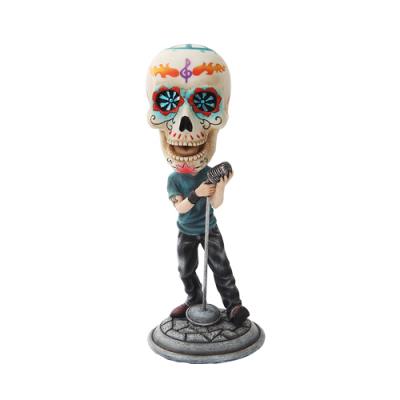 Day of The Dead Bobblehead Lead Singer  Figurine