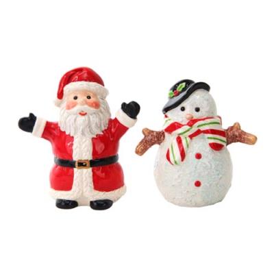 Santa & Snowman Salt Pepper Shakers