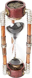 Steampunk Inspired Sand Timer Hourglass Statue Figurine