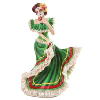 Day of The Dead Green Salsa Figurine
