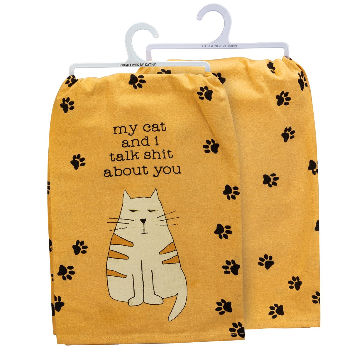 My Cat And I Talk Kitchen Towel