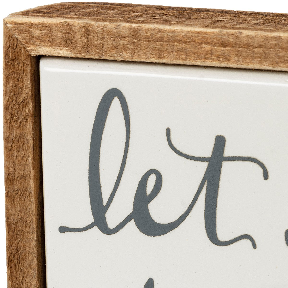 Box Sign Mini - Let It Snow