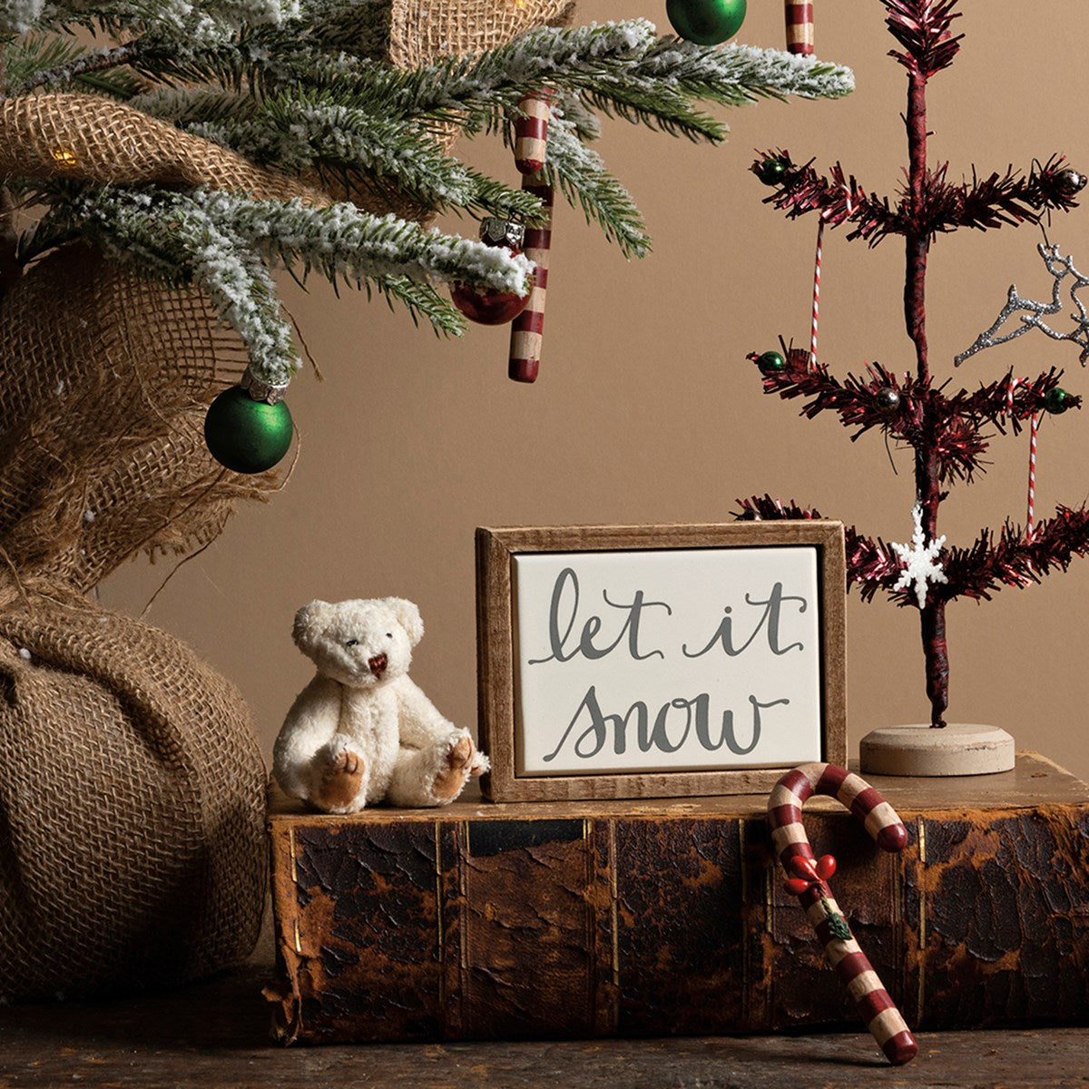 Box Sign Mini - Let It Snow