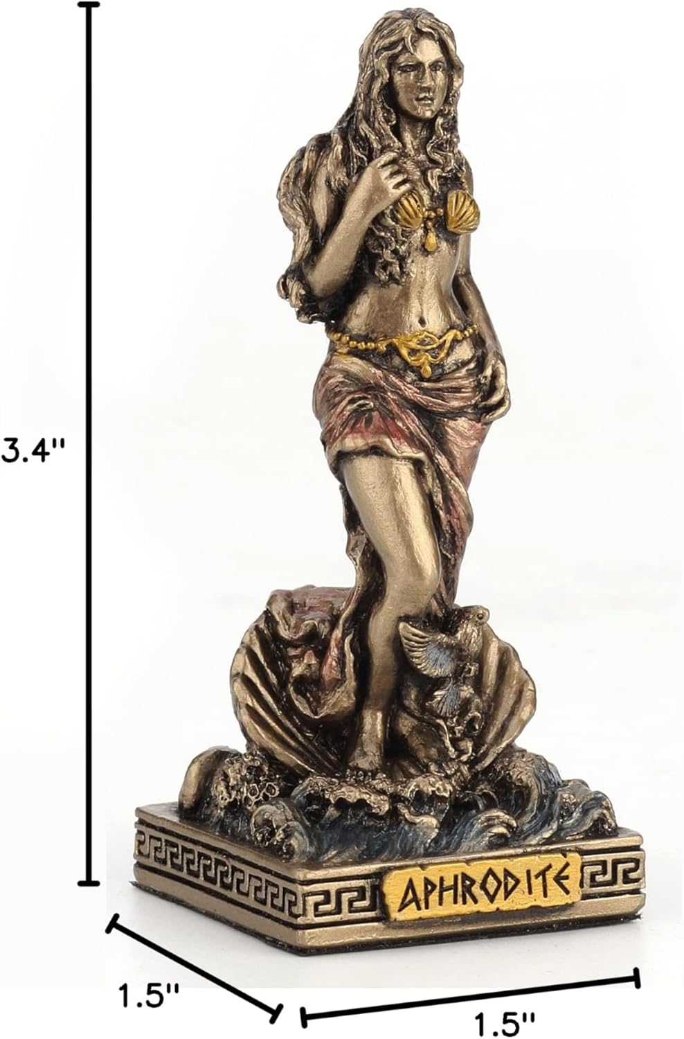 Greek Gods Miniature Figurine (Aphrodite, Bronze Finish)