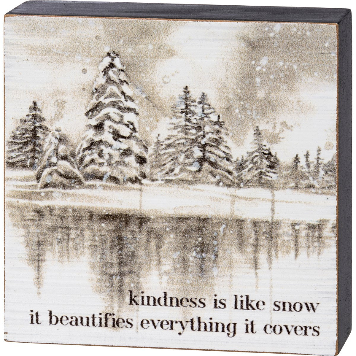 Kindness Is Like Snow Block Sign