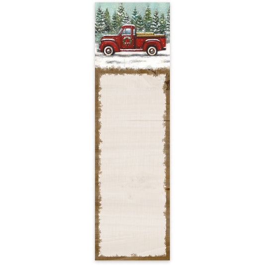 List Pad - Red Truck