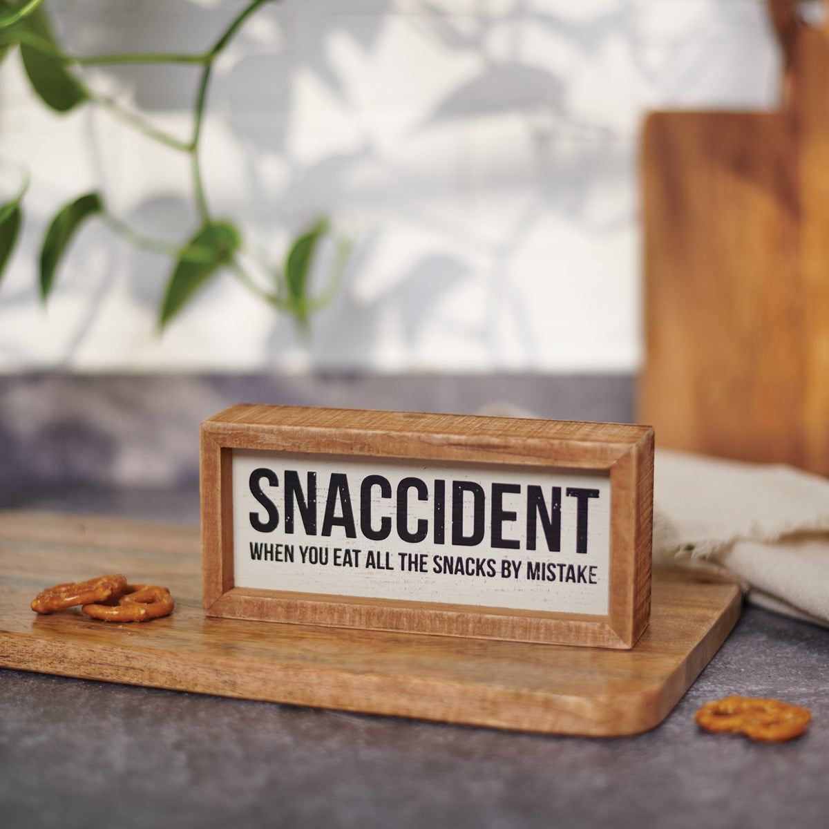 Snaccident Inset Box Sign
