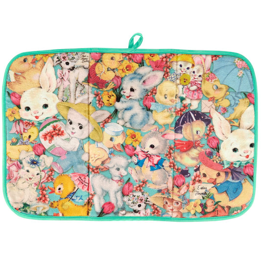 Vintage Easter Drying Mat