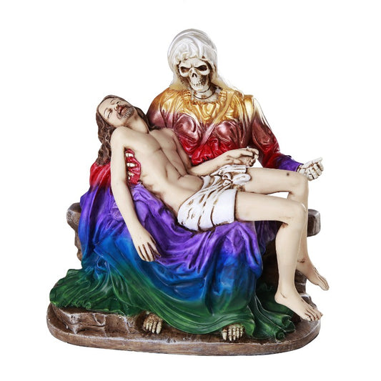 Piedosa Santa Muerte Rainbow Figurine