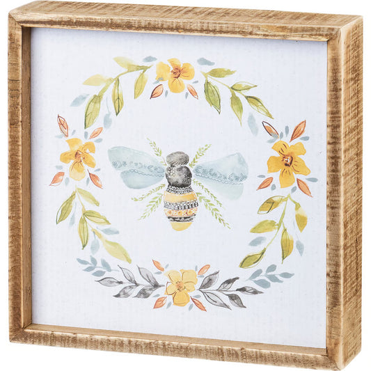 Inset Box Sign - Bee