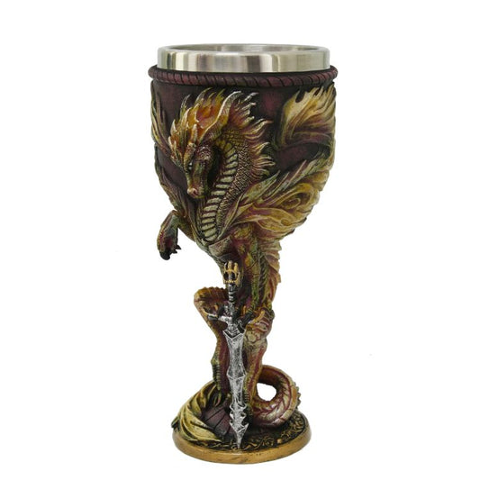 Flame Blade Winged Dragon with Sword Goblet