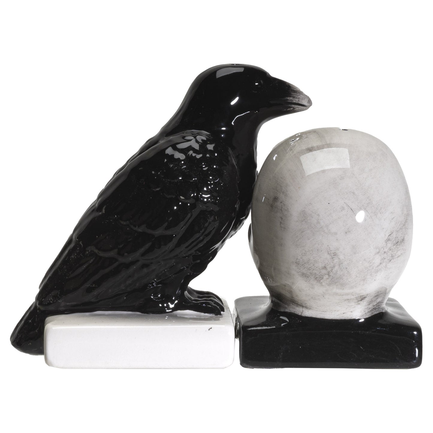 Raven Salt Pepper Shakers Quoth The Raven Gothic Kitchen Set