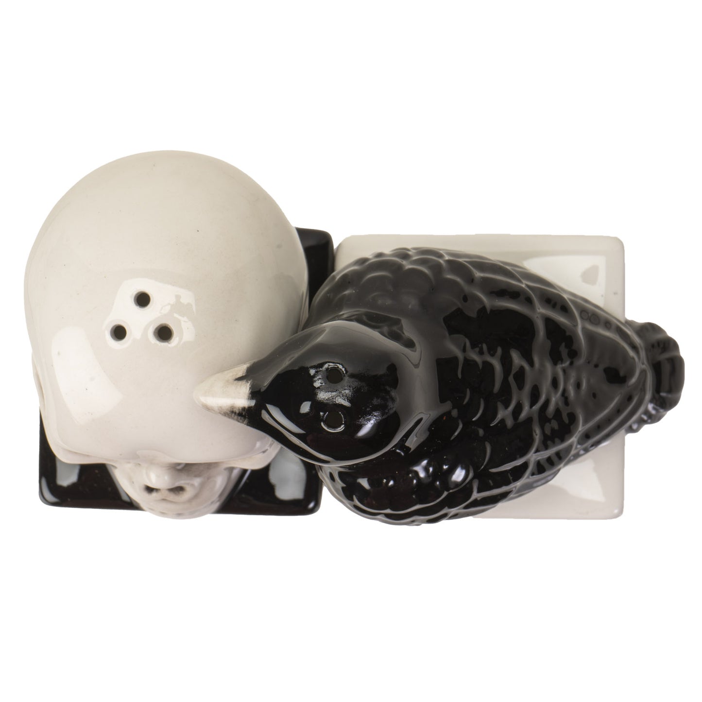 Raven Salt Pepper Shakers Quoth The Raven Gothic Kitchen Set