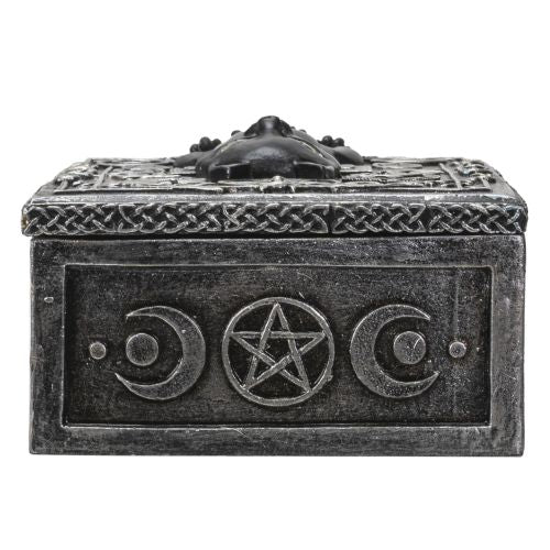Fortune Telling Black Cat Reader Design Sculptural Tarot Box