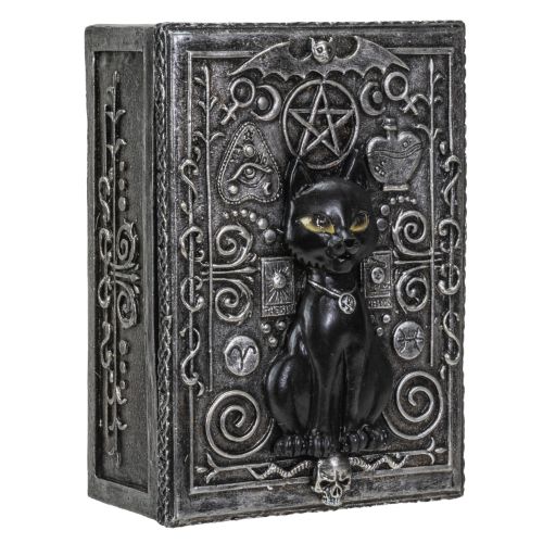 Fortune Telling Black Cat Reader Design Sculptural Tarot Box
