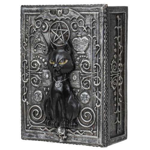 Fortune Telling Black Cat Reader Design Sculptural Tarot Box