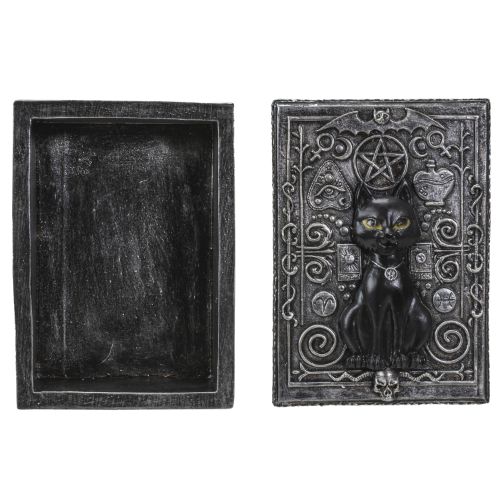 Fortune Telling Black Cat Reader Design Sculptural Tarot Box