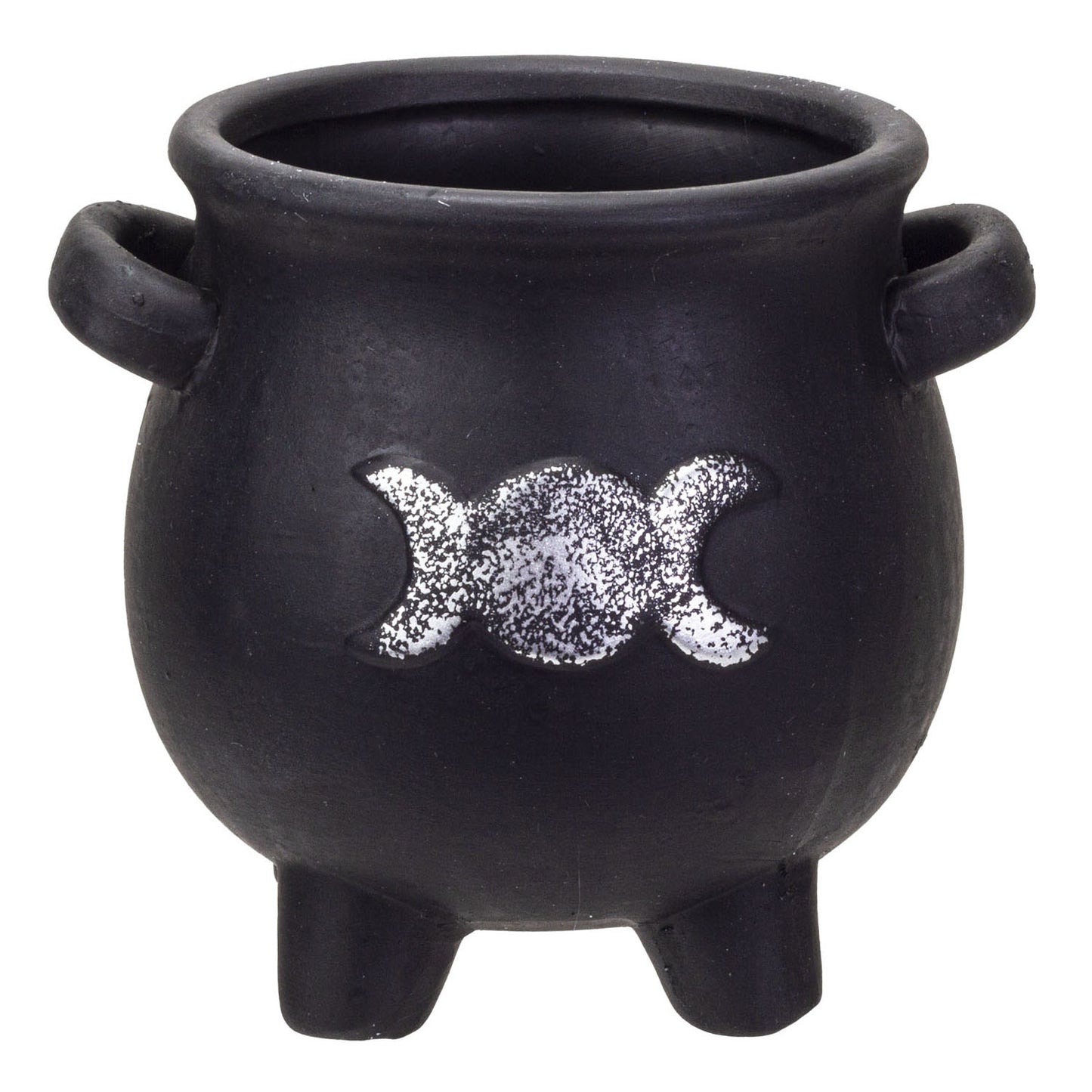 Triple Moon Cauldron Terracotta Planter Pot