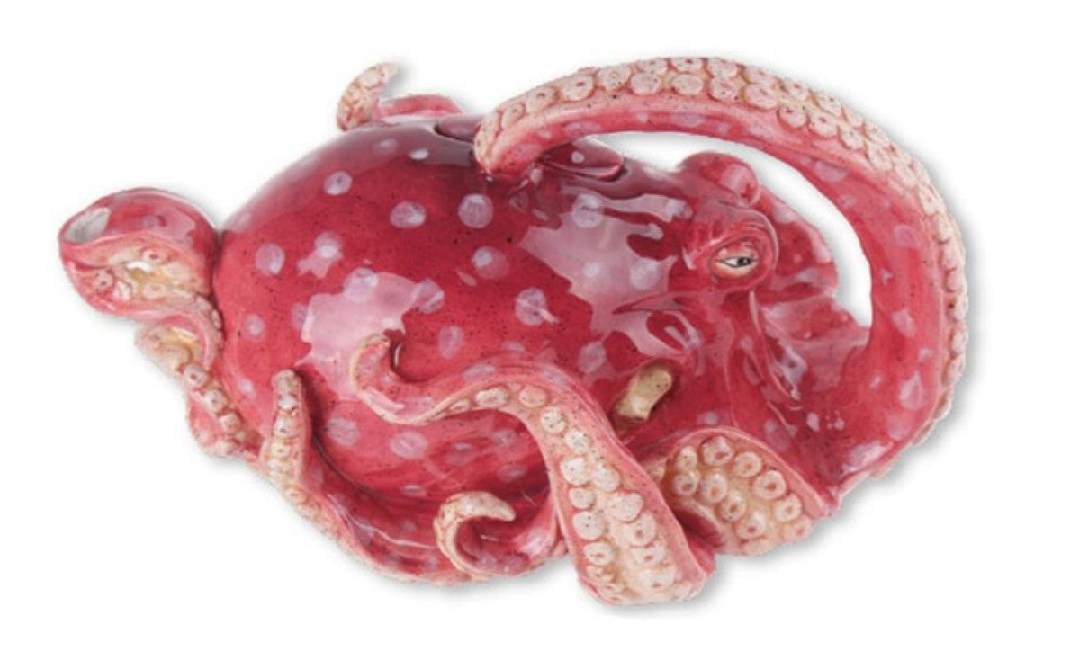 Red octopus Teapot