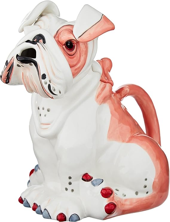 Sweet Pea Pink Bulldog Teapot