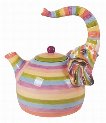 Colored Elephant Teapot